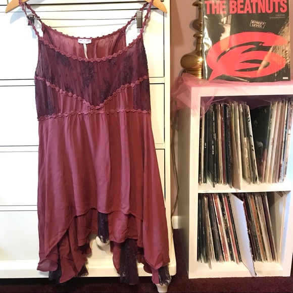 Free People Dresses & Skirts - FP Intimately Rare Pieced Voile Lace Slip Fairy Dress